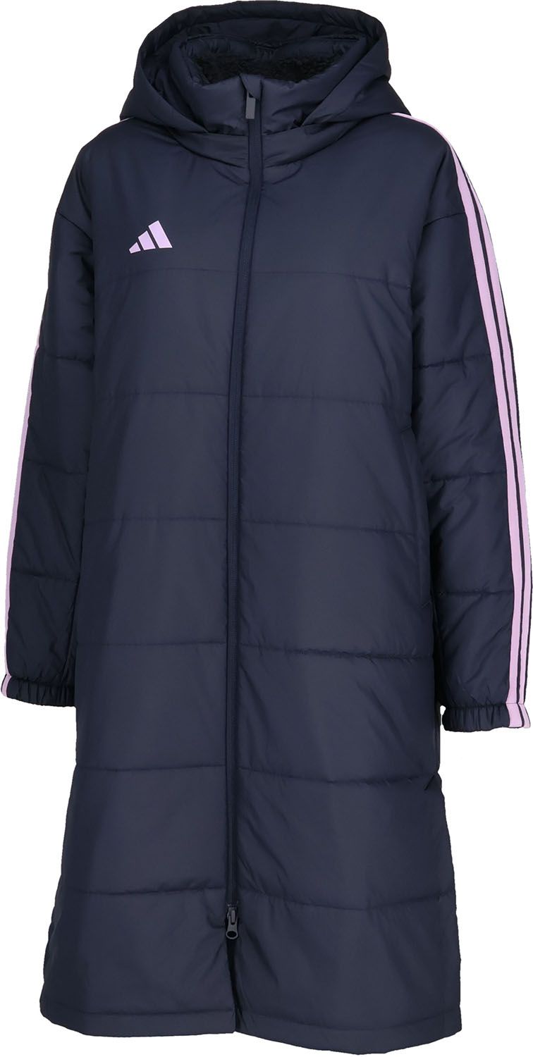 アディダス adidas キッズ マストハブ スリーストライプス ルーズフィット ボア ロング コート ジュニア 子ども 軽量 アウター 上着 防寒着 断熱性 中わた入り スタイリッシュ VS459 KA1341 レジェンドインク パ