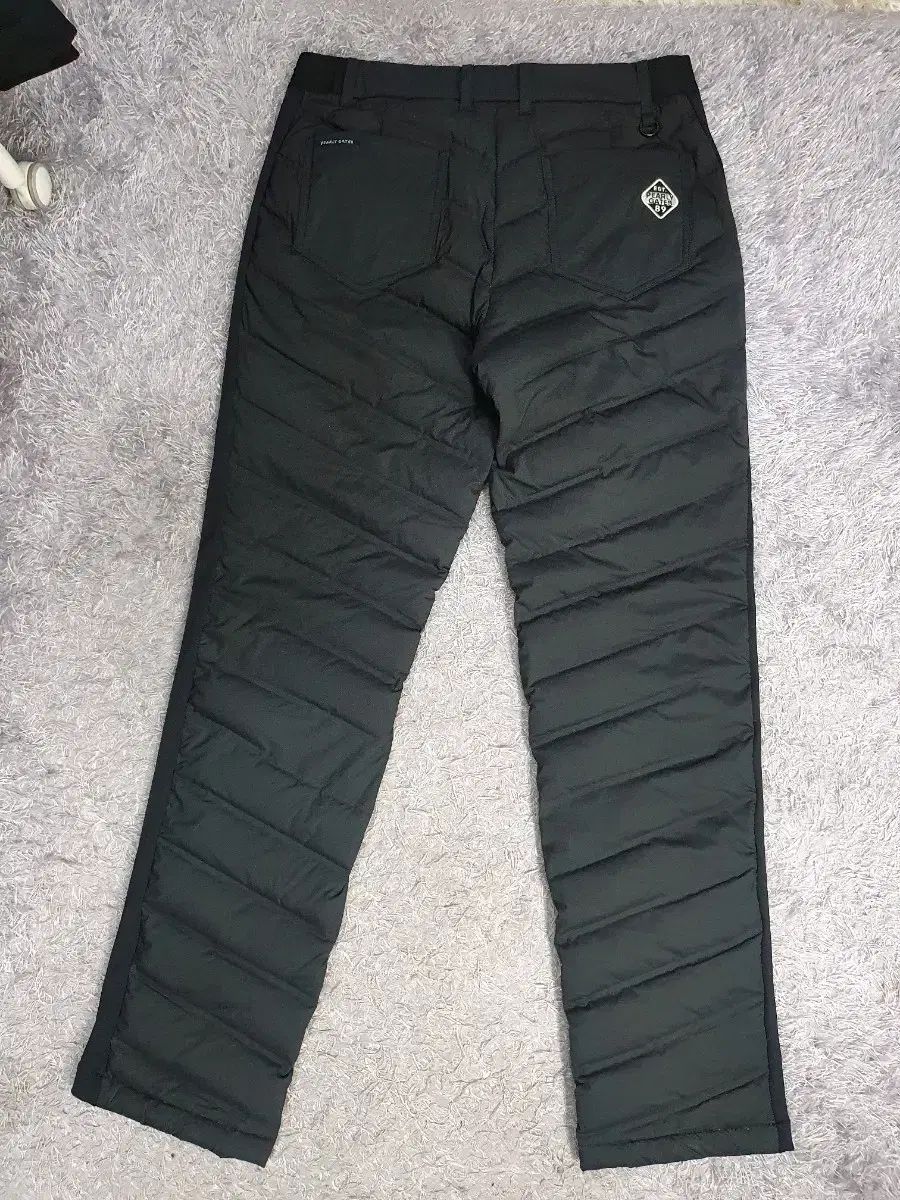 パーリーゲイツ ダウン ズボン ウーブン ミックス グースダウン キルティング パンツ ブラック 33 35