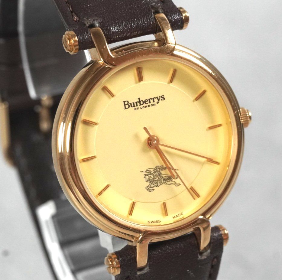 稼働品】Burberrys バーバリー 腕時計 wacth スイス製 vintage