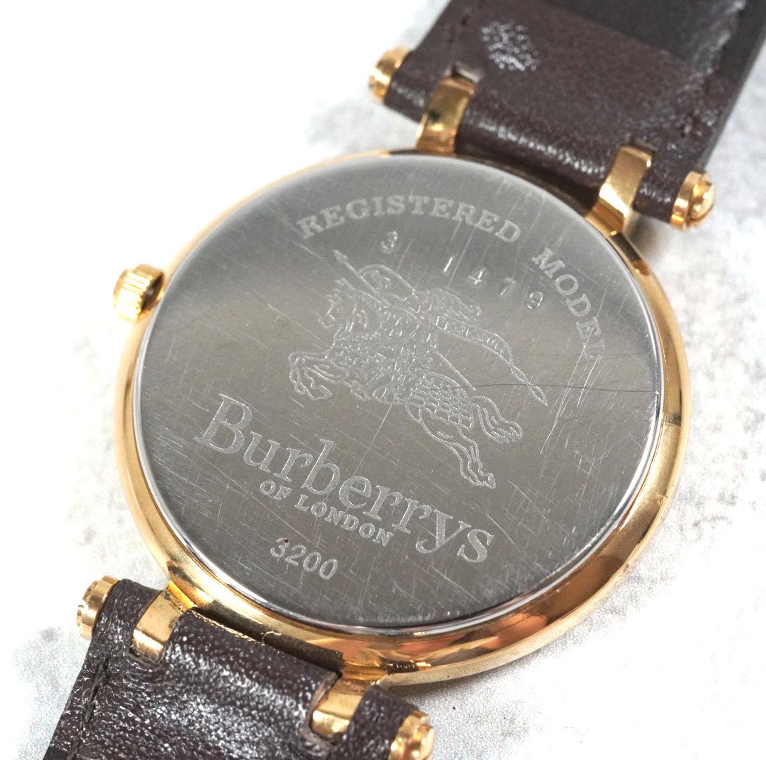 稼働品】Burberrys バーバリー 腕時計 wacth スイス製 vintage
