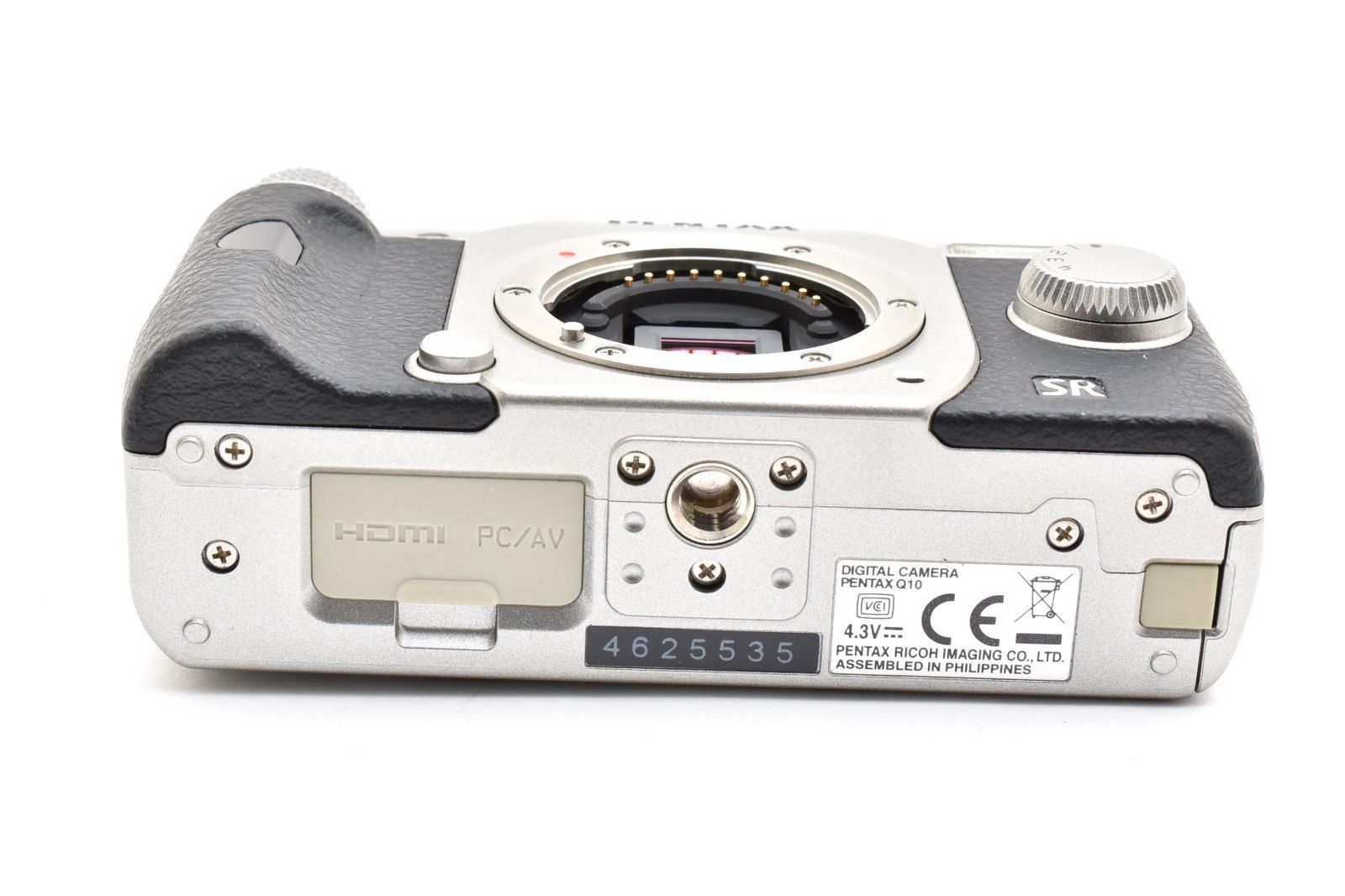  シャッター回数 75回 ペンタックス PENTAX Q 10 ボディ シルバー ミラーレス一眼 デジタルカメラ