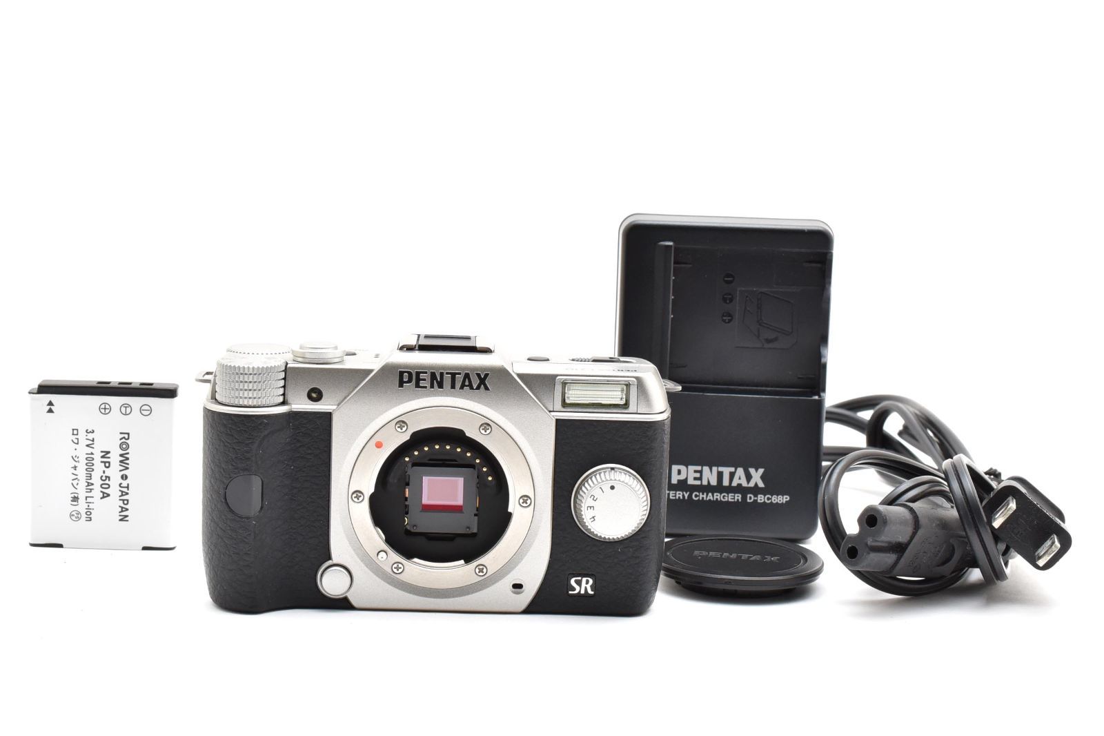 シャッター回数 75回 ペンタックス PENTAX Q10 ボディ シルバー 2648883A
