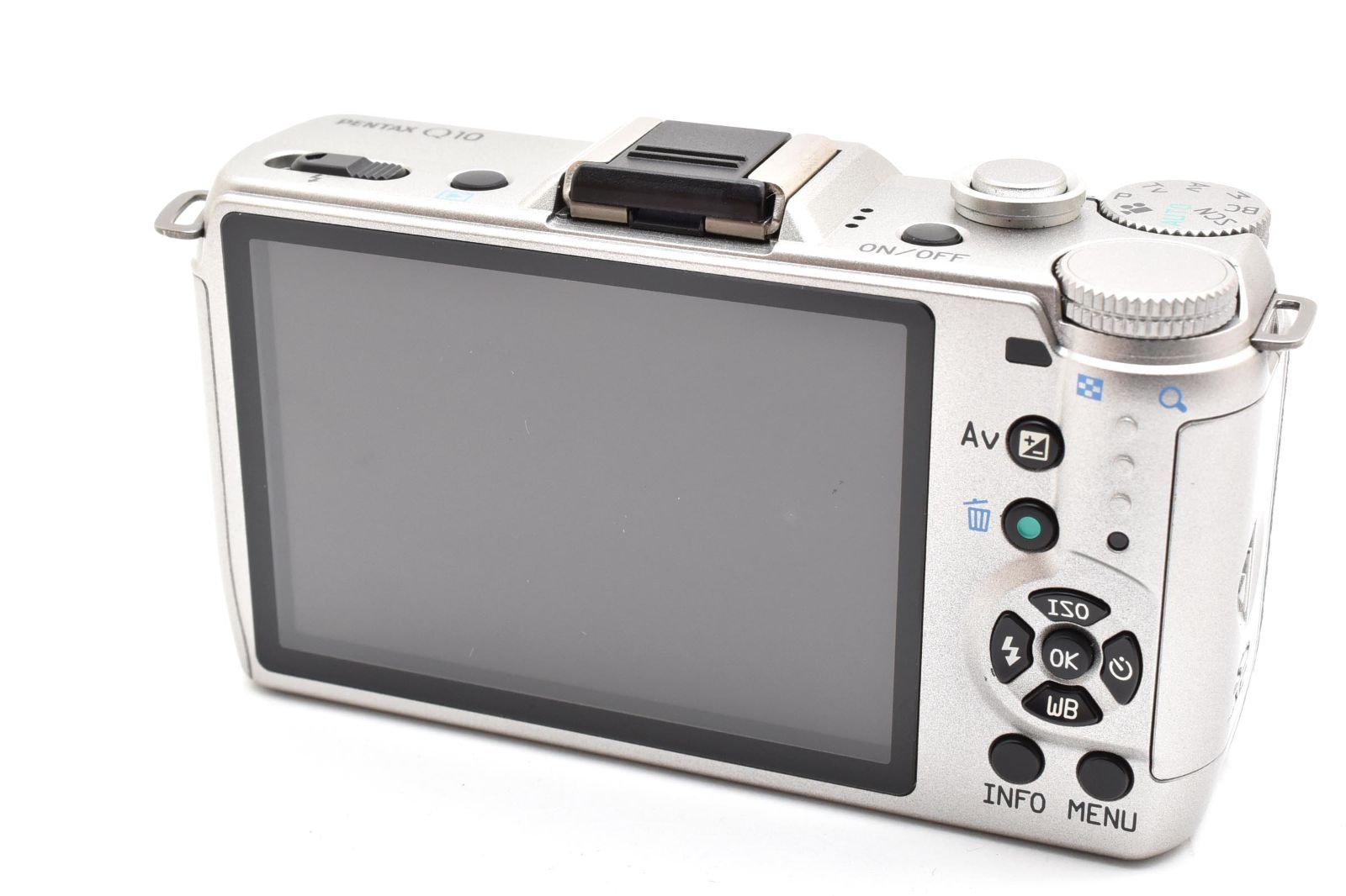 シャッター回数:75回]ペンタックス PENTAX Q10 ボディ シルバー [美品
