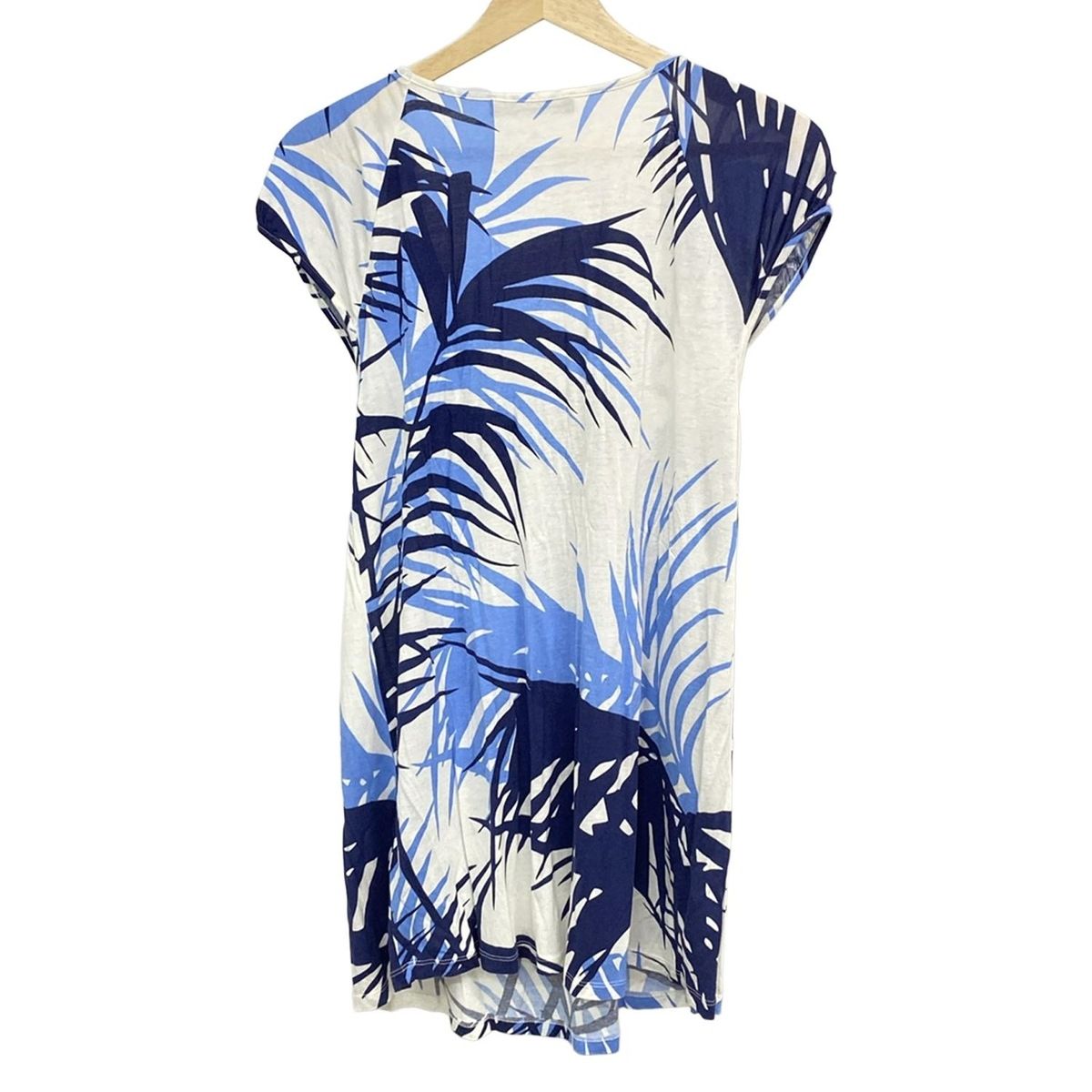 マックスマーラウィークエンド チュニック サイズXL レディース - ネイビー×ブルー×白 クルーネック フレンチスリーブ