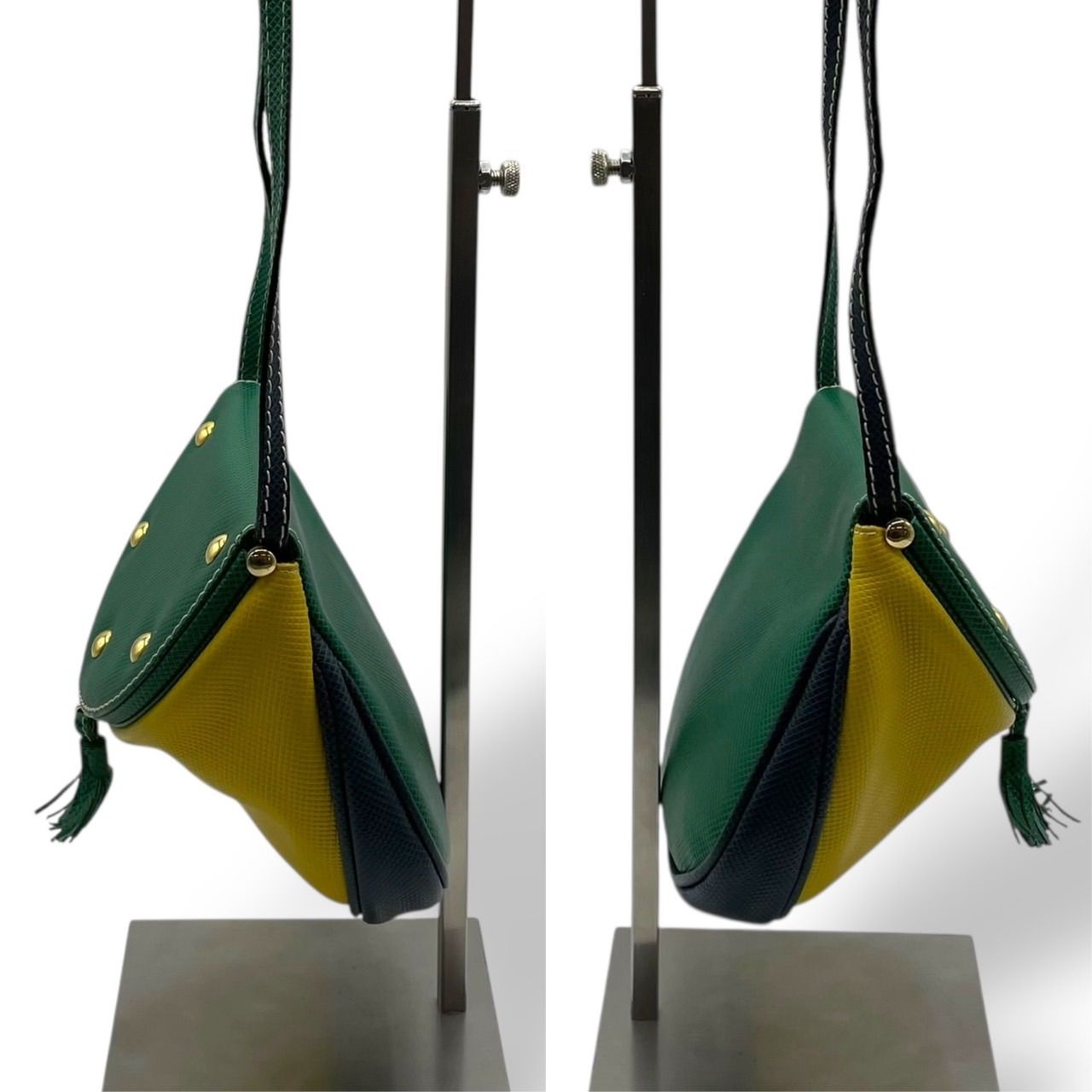 希少　BOTTEGA VENETA　ショルダーバッグ　レザー　pvc 美品 希少モデル ボッテガヴェネタ ショルダーバッグ オールド