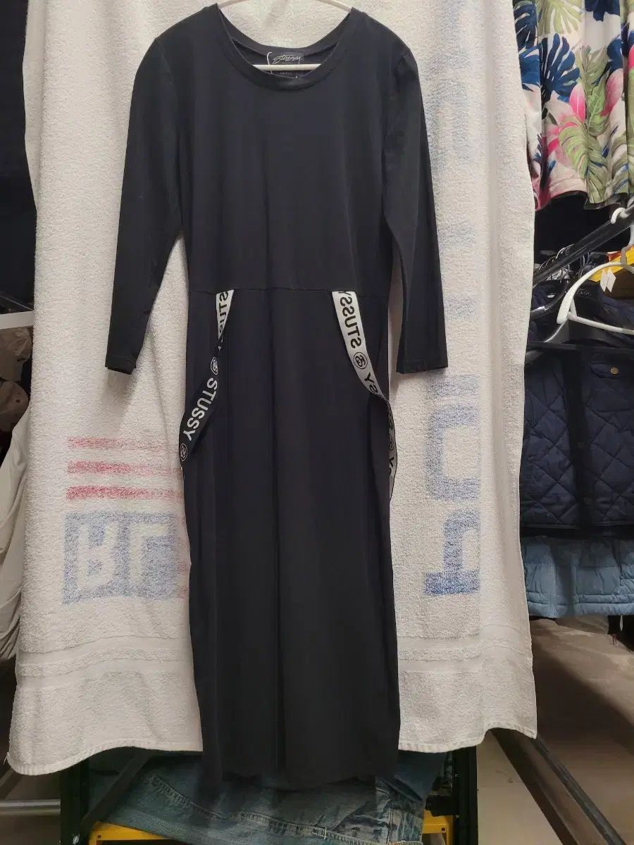 STUSSY ラウンド ロング丈ワンピース レディース S