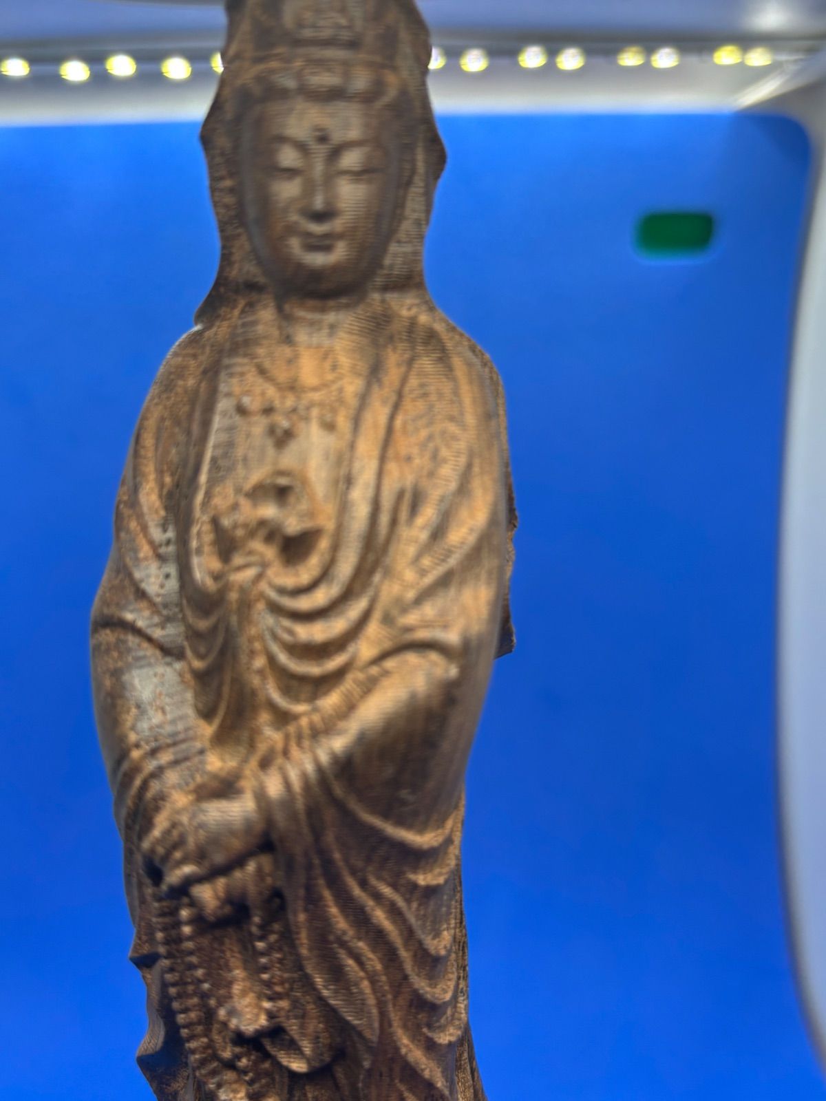 柬埔寨菩薩棋沈香 精雕観音像 小型仏堂供養用 5468 柬埔寨菩薩棋沈香 精雕観音像 小型仏堂供養用 5468