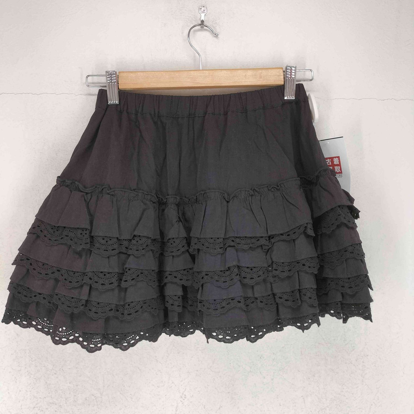 キャンディストリッパー Candy Stripper COTTON LACE FRILL SKIRT コットンレースフリルスカート レディース F