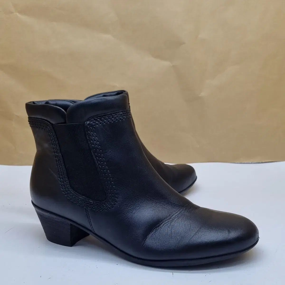 レディースアンクル裏地ファーブーツ230 ヒール5