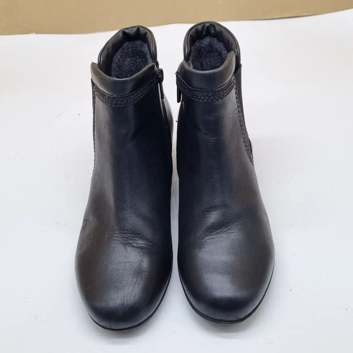 レディースアンクル裏地ファーブーツ230 ヒール5