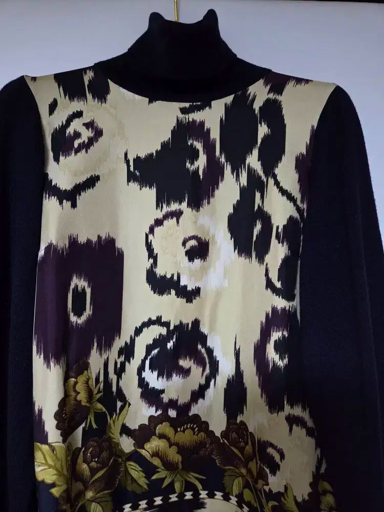 ETRO エトロ シルク バイ タートルネック ニット