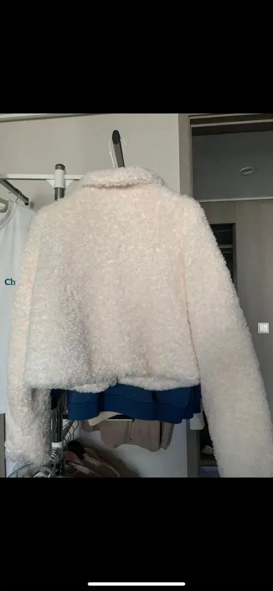 ノルディ ファー ジャケット アイボリー