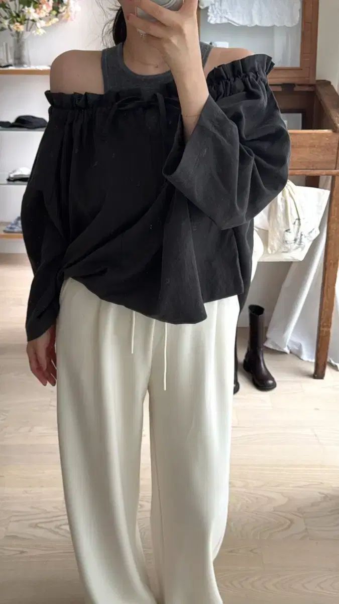 INT HE VASE Judie コットン ブラウス