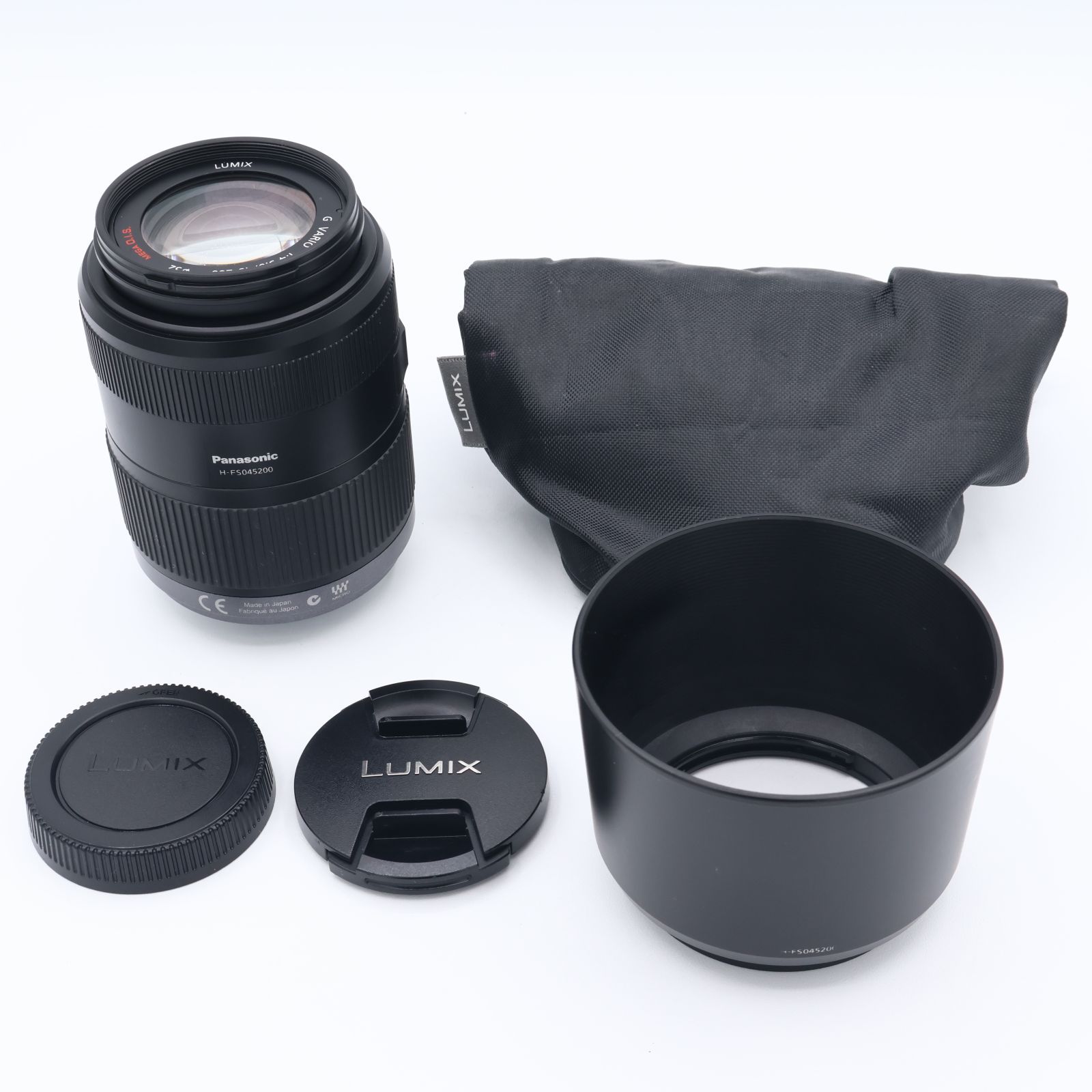 Panasonic パナソニック マイクロフォーサーズ用 ルミックス G VARIO 45-200mm F4.0-5.6 MEGA O.I.S. H-FS045200 251028_XT0EA001031