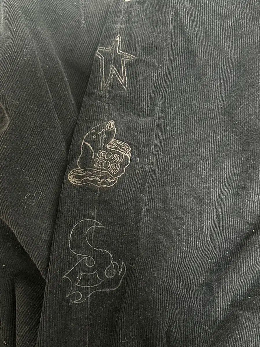 ポリテル ハンク ゴシマ コーデュロイ ブリーチド ブラック 2