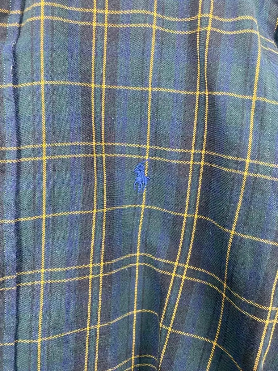  ポロ ラルフローレン グリーン チェック シャツ S 長袖 シャツ ブラウス