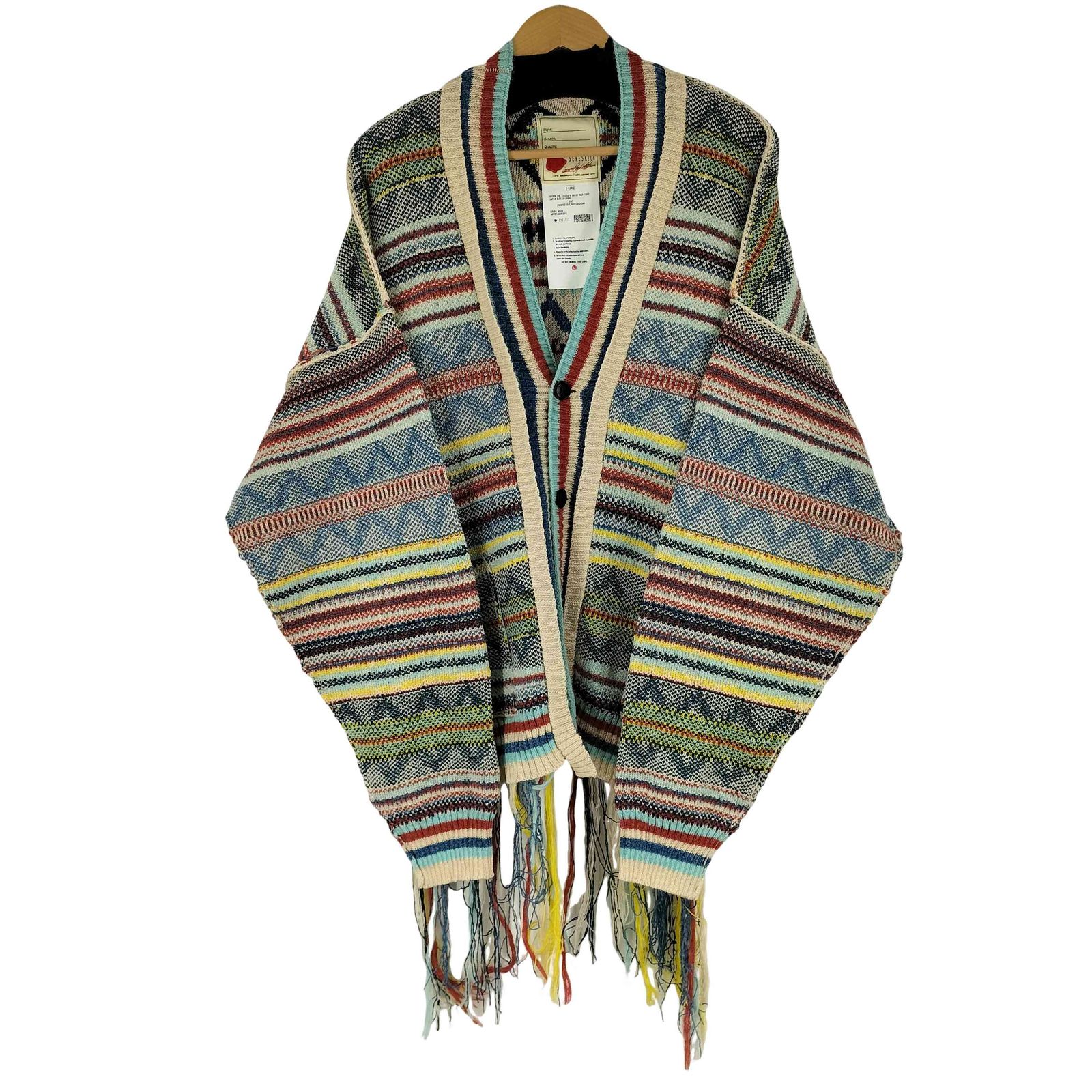 セヴシグ SEVESKIG 25AW FROSTED ISLE KNIT CARDIGAN メンズ import XL