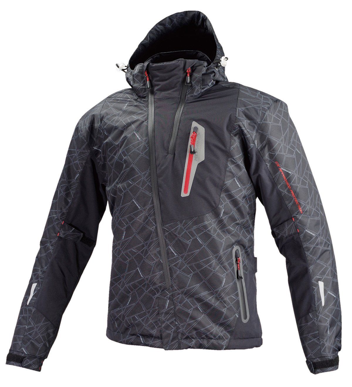 コミネ バイク用 ジャケット プロテクトウインターパーカ ブラック L JK-589 1132 秋冬春向け 防水 CE規格レベル2 CE規格 防寒 プロテクター