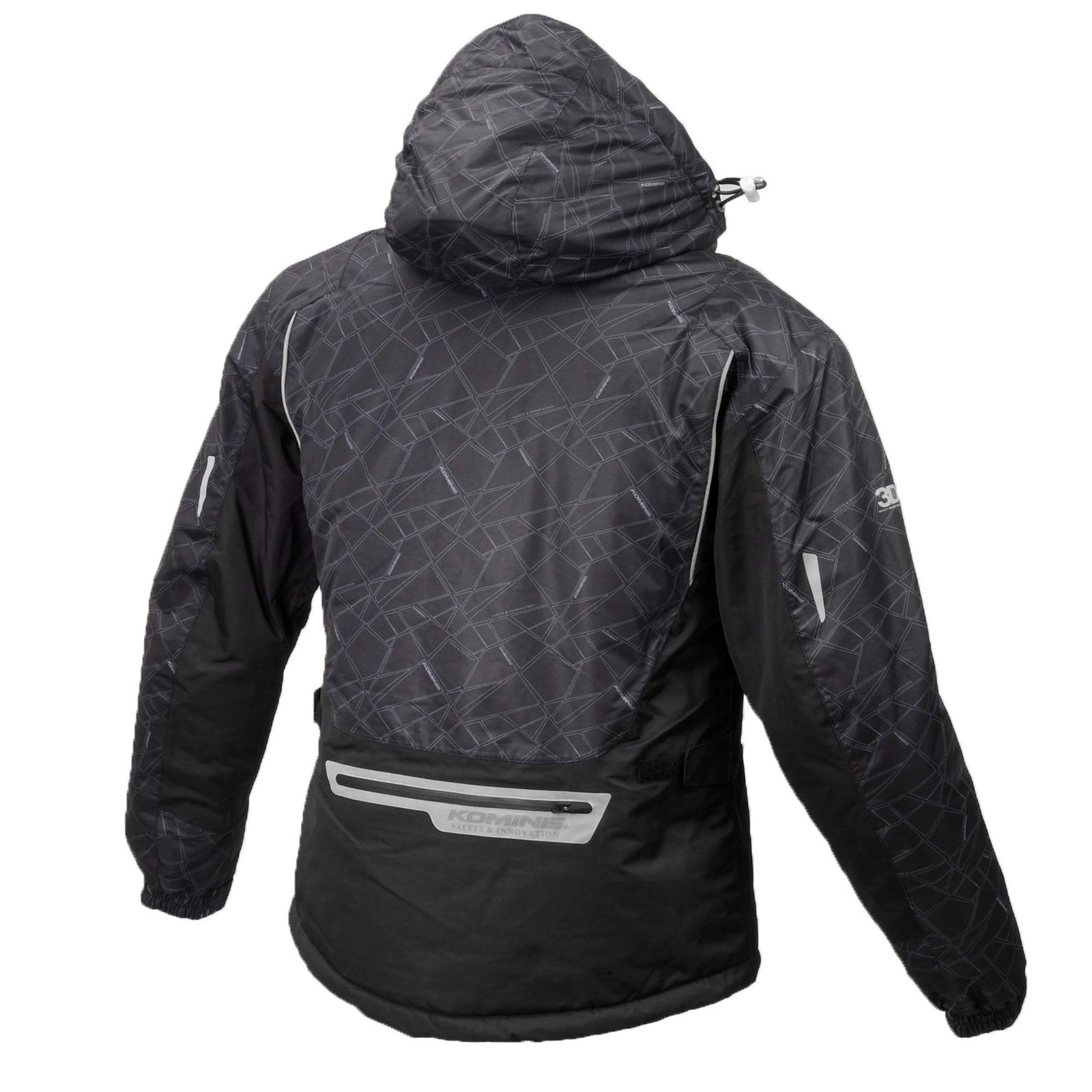コミネ バイク用 ジャケット プロテクトウインターパーカ ブラック L JK-589 1132 秋冬春向け 防水 CE規格レベル2 CE規格 防寒 プロテクター