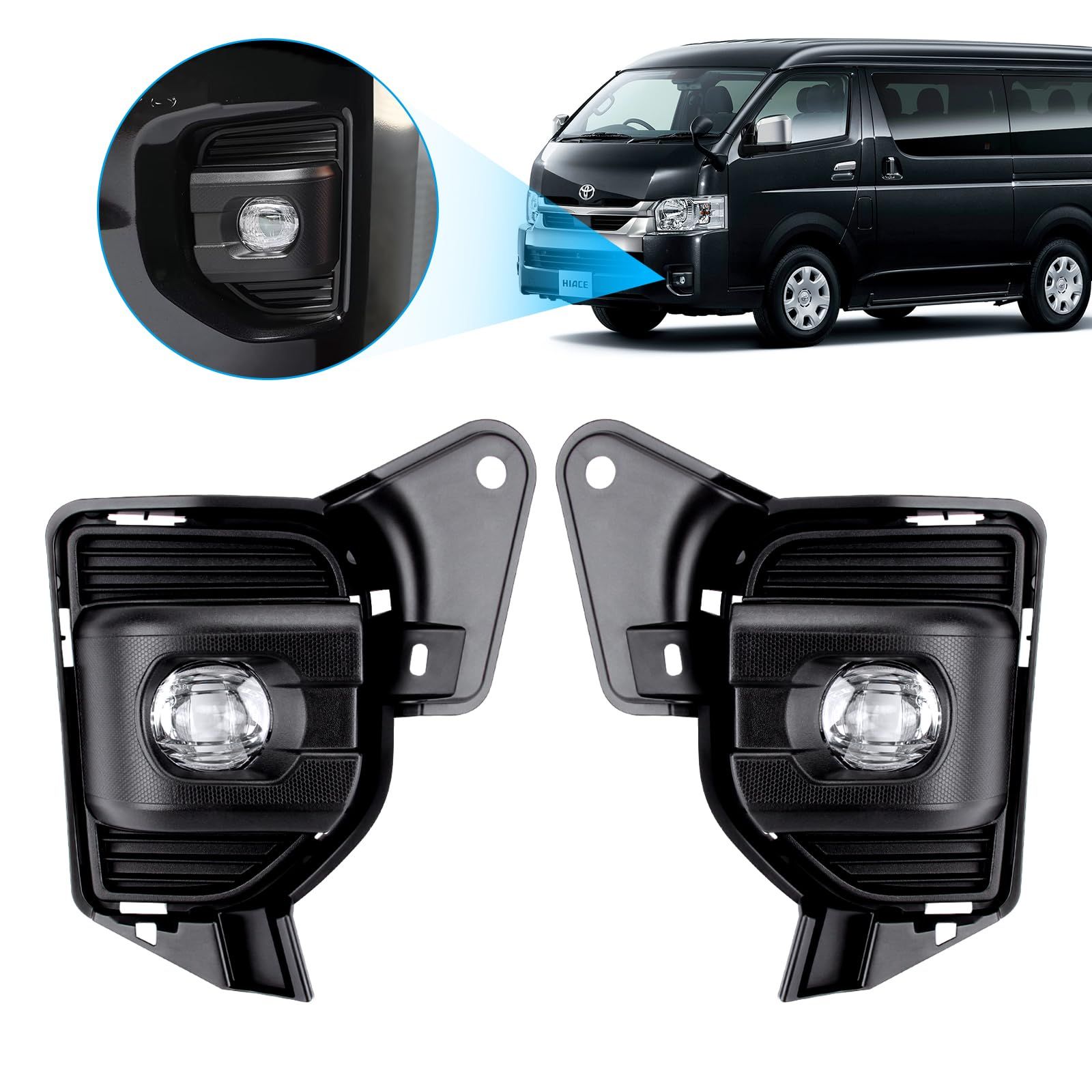 車 新品 OPPLIGHT ハイエース 200系 LEDフォグランプ ユニット 200系 