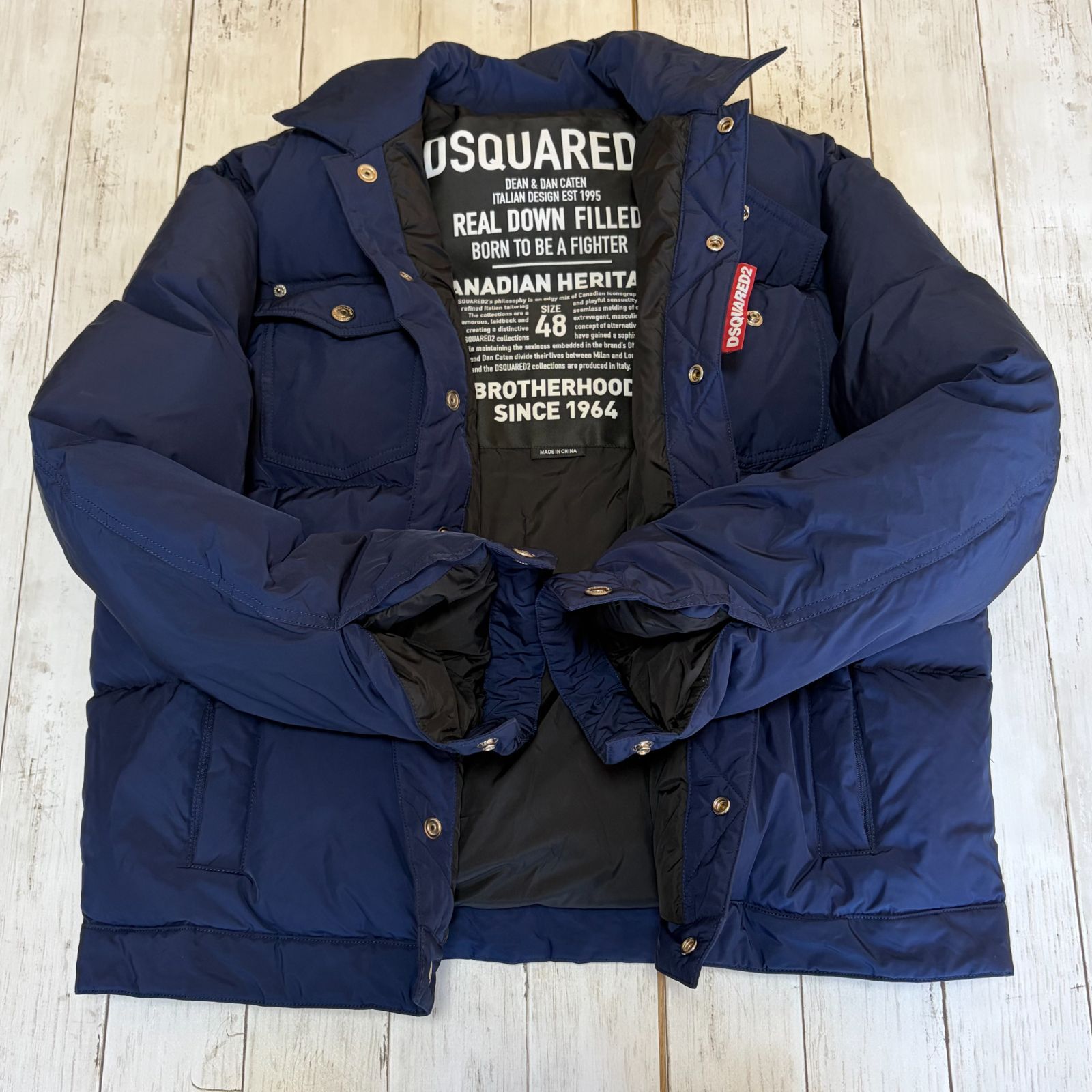 ディースクエアード dsquared2 ダウンジャケット サイズ48 ネイビー