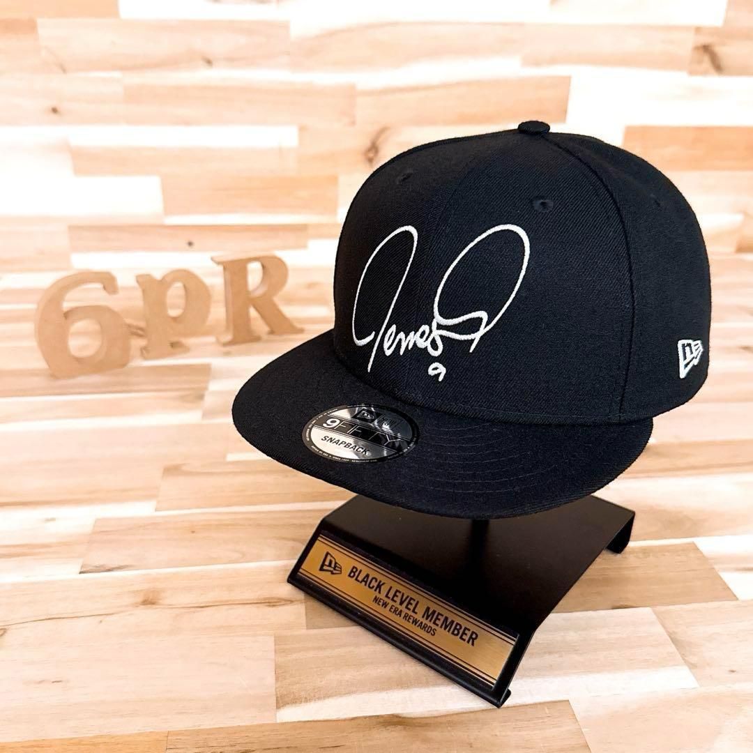 激 ニューエラ×フェルナンドトーレス コラボ 引退記念キャップ 黒×白 サッカー スペイン リヴァプール チェルシー