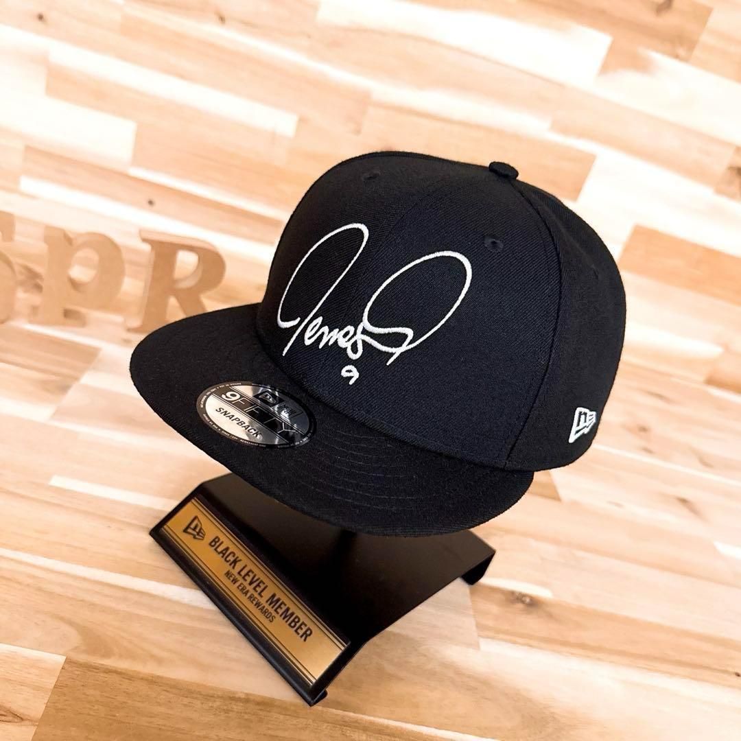  激 ニューエラ×フェルナンドトーレス コラボ 引退記念キャップ 黒×白 サッカー スペイン リヴァプール チェルシー ベースボールキャップ キャップ
