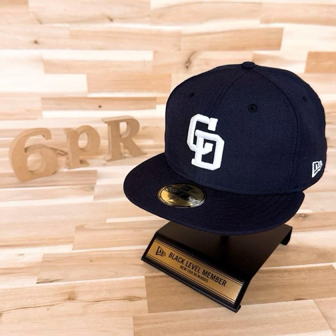 激 ニューエラ×中日ドラゴンズ コラボ CDロゴ キャップ 紺×白 立体3D刺繍 59FIFTY ネイビー プロ野球