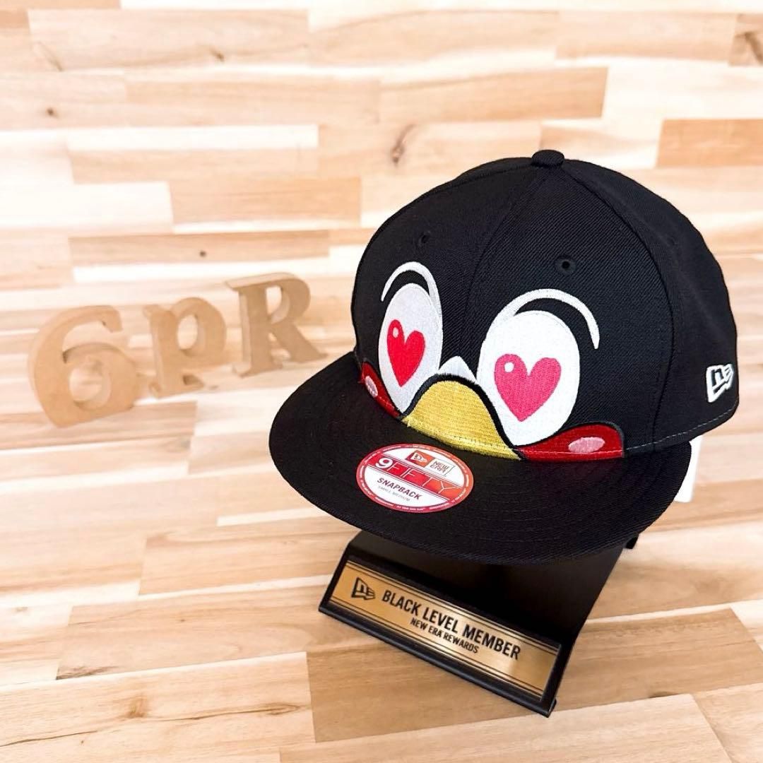 激 ニューエラ×ヤクルトスワローズ コラボ つばみ キャップ 黒ブラック×白 野球 9FIFTY ピンク ヤクルト