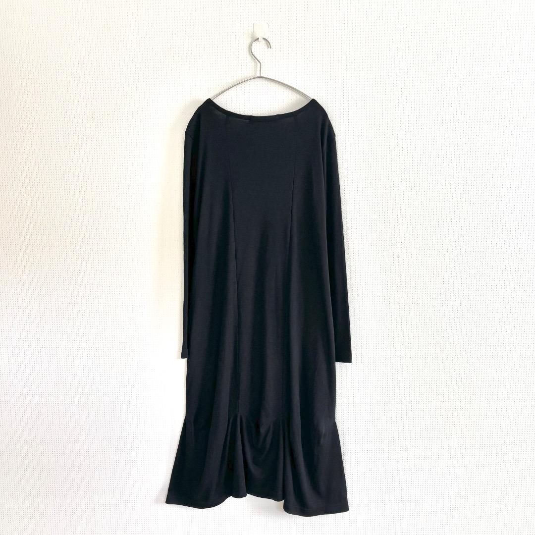 23AW ヨウジヤマモト LIMI feu リミ フュ 近年モデル ウール100% ニットワンピース ロング 黒 ブラック Yohji Yamamoto
