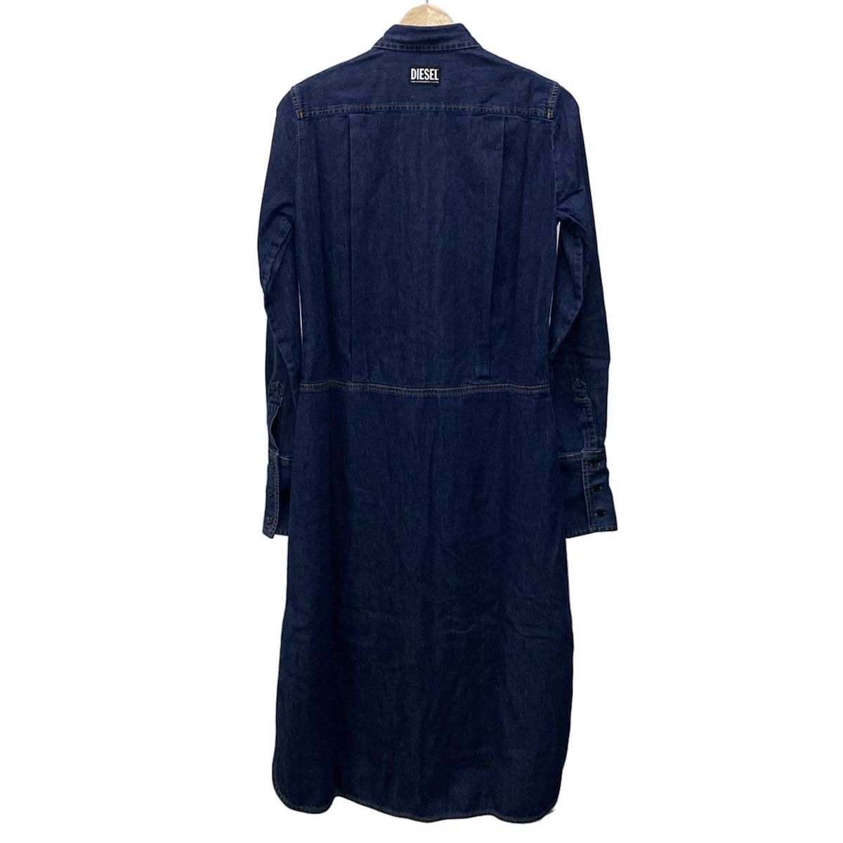 DIESEL ディーゼル ワンピース サイズXS レディース - ネイビー レギュラー 長袖 ロング デニム シャツワンピ