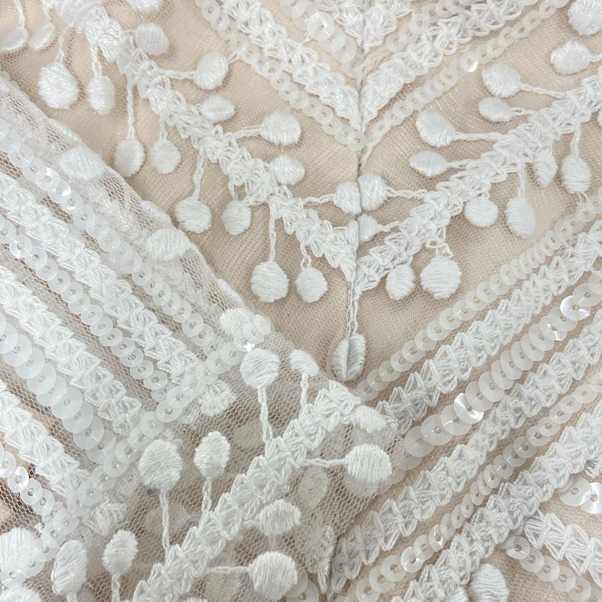 タダシショージ TADASHISHOJI ブルゾン サイズXS 白 レディース シースルー/刺繍/ジップアップ 美品 ジャケット TADASHISHOJI(タダシショージ) ワンピース サイズ0 XS レディース - 白