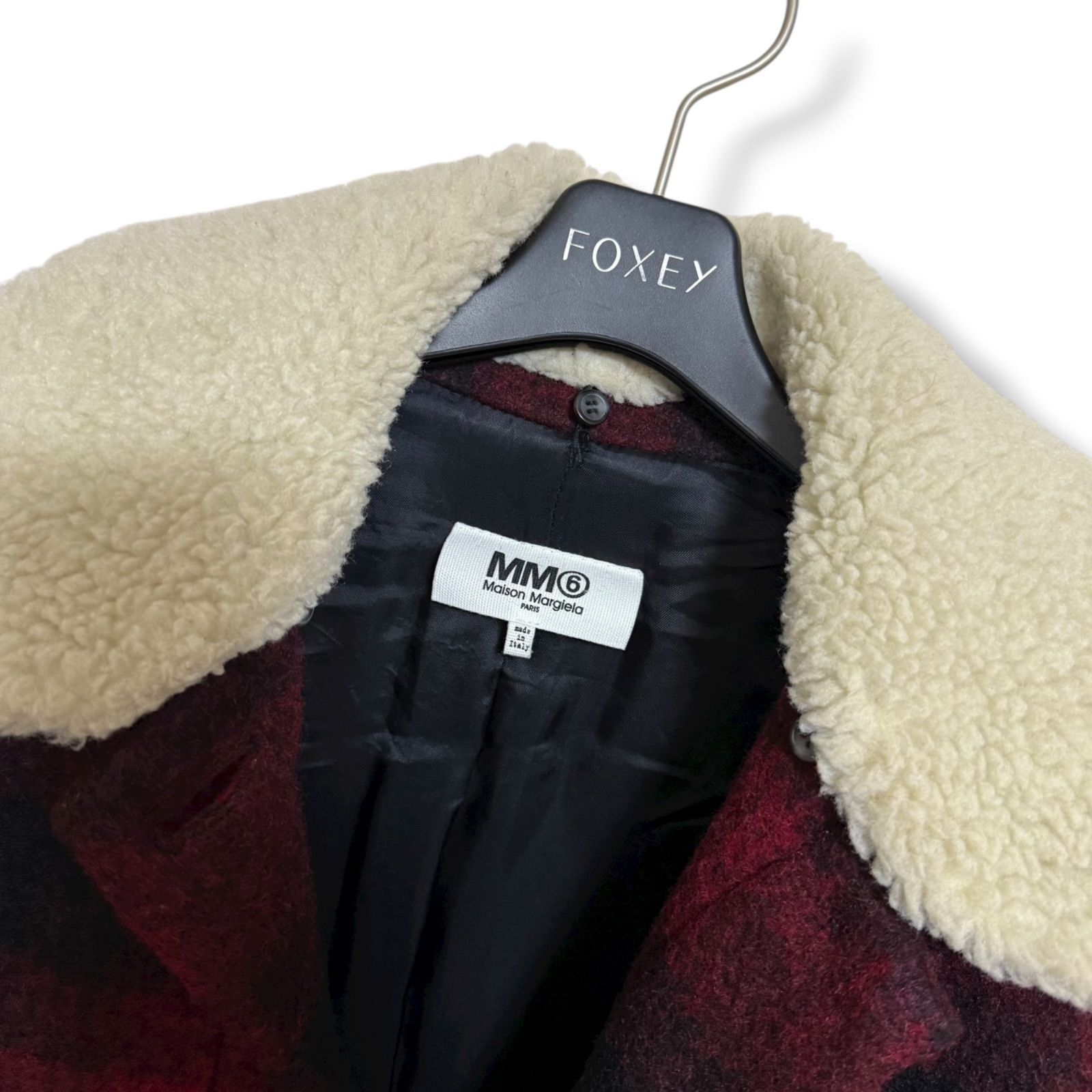 美品 メゾンマルジェラ MM6 オーバーサイズ タータンチェック 2way