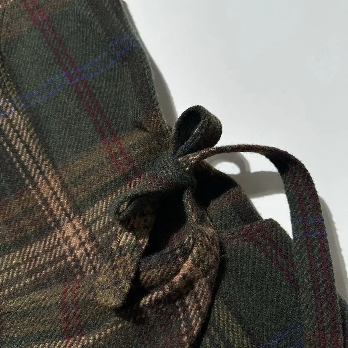 チェック 4つ折り