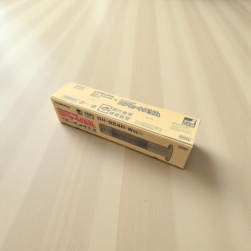 開封 CORONA コアヒートスリム DH-924R-W ホワイト 遠赤外線電気ストーブ