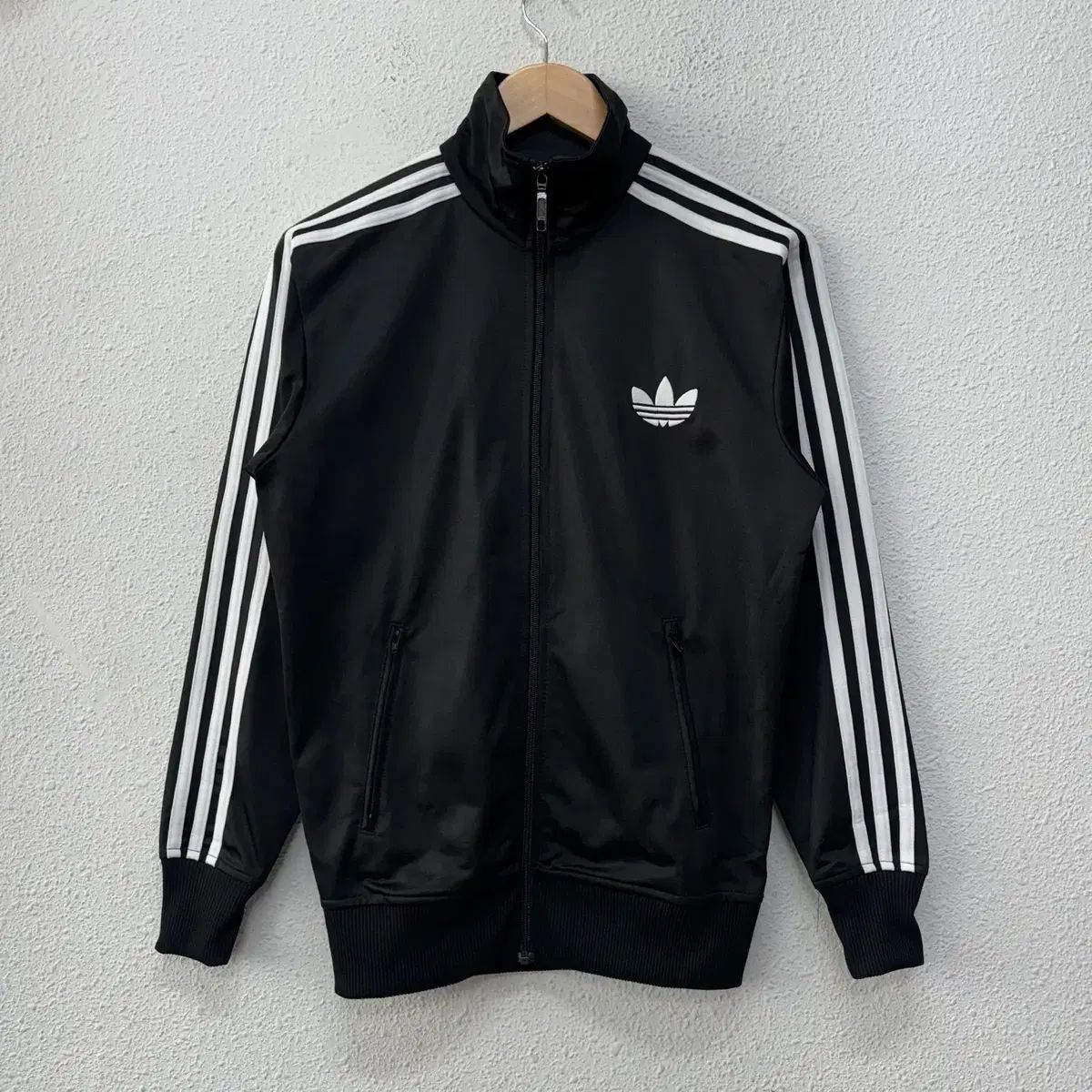 US-XS アディダス 黒白 ファイヤーバード トラックジャージ ジップアップ ジャージ N5399