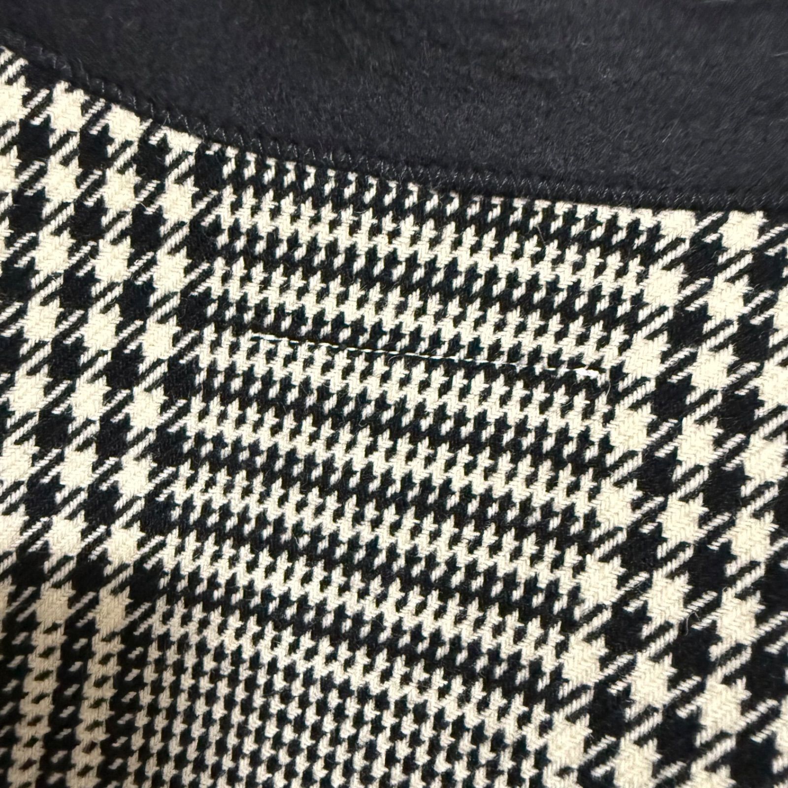 新品同様 MM6 Maison Margiela ウール グレンチェック柄 オーバー