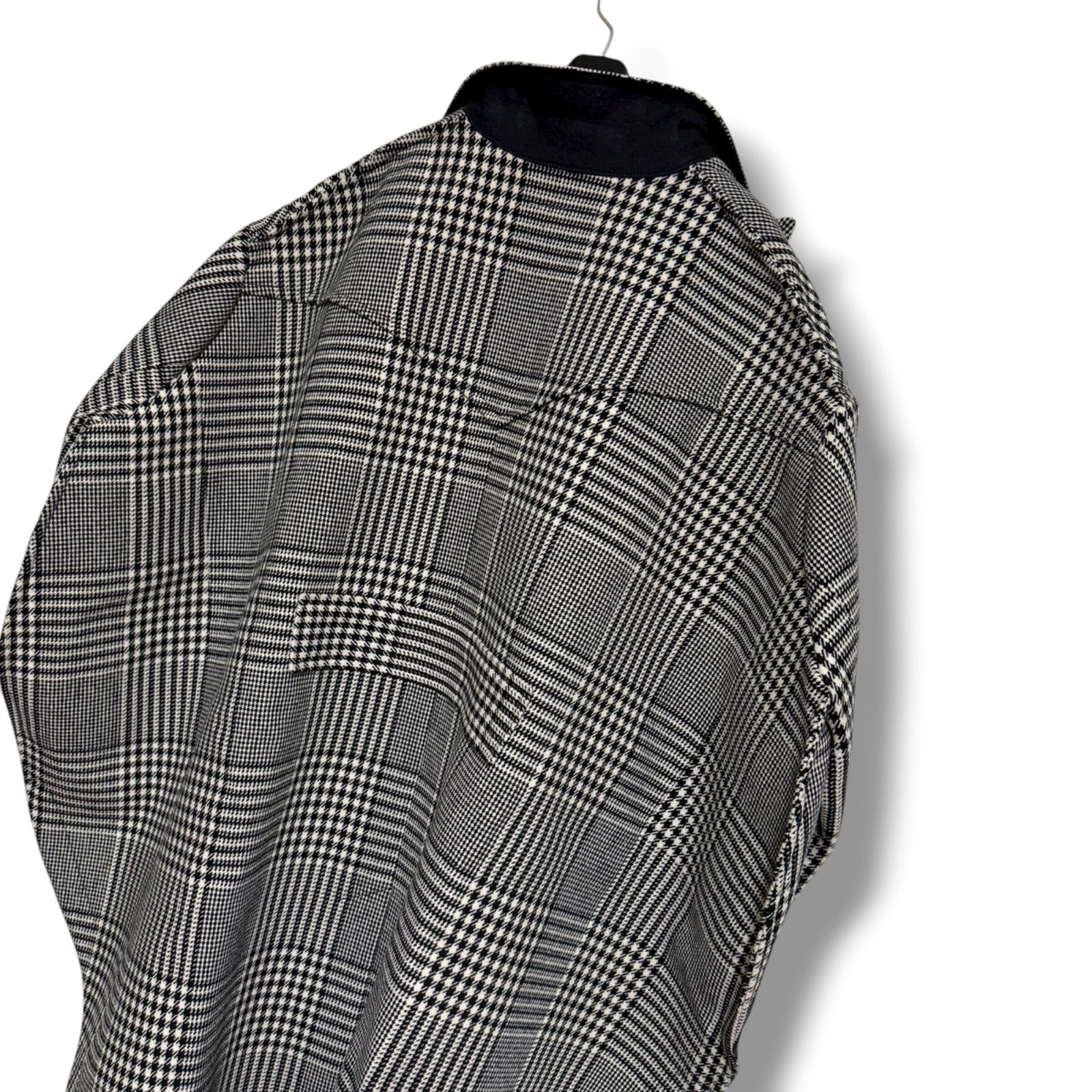 新品同様 MM6 Maison Margiela ウール グレンチェック柄 オーバー