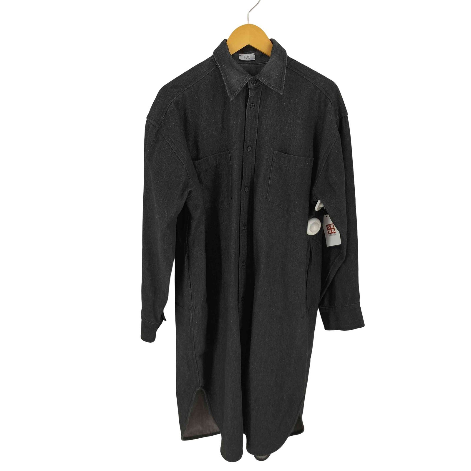 ユーズドフルギ 古着 Too Moon Tree Planet デニム シャツ ワンピース レディース 表記無