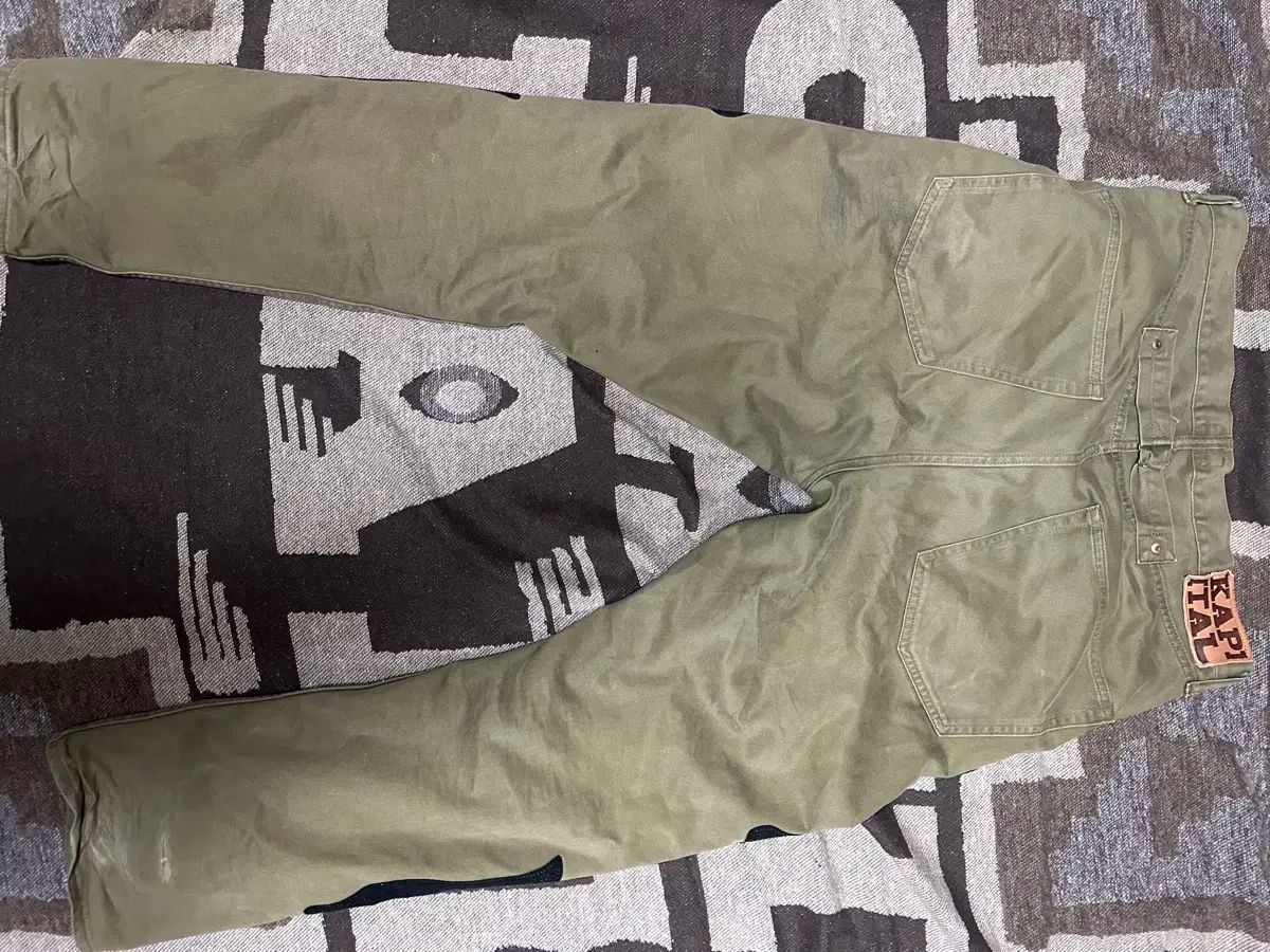 キャピタル ボーン カーキ パンツ 38