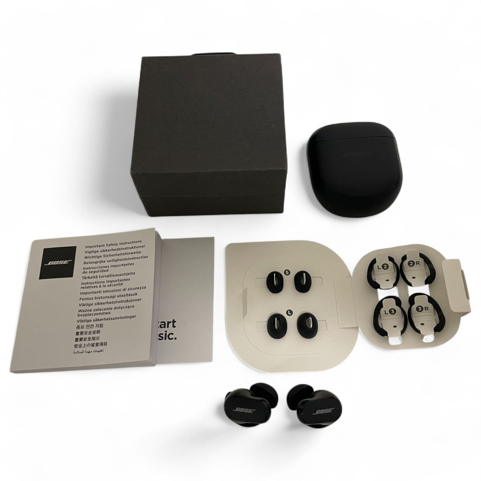 ボーズ BOSE ワイヤレスイヤホン QuietComfort Earbuds II ブラック ノイズキャンセリング 720-2781
