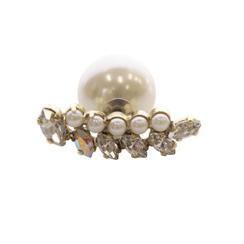 マユ MAYU bijoux crystals pierce ピアス ビジュー 片耳用 ホワイト