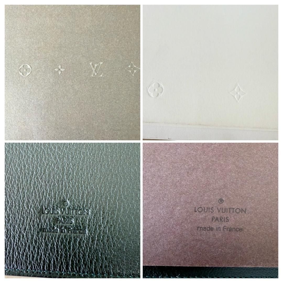  Louis Vuitton ルイヴィトン グリーン ノート カバー付き 手帳カバー 手帳 日記 家計簿