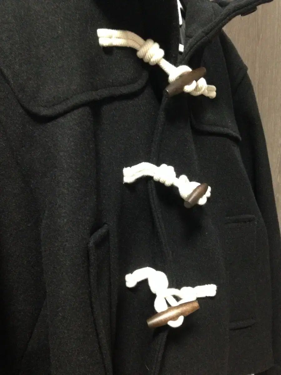 スパオ トグルボタン コート ブラック mサイズ