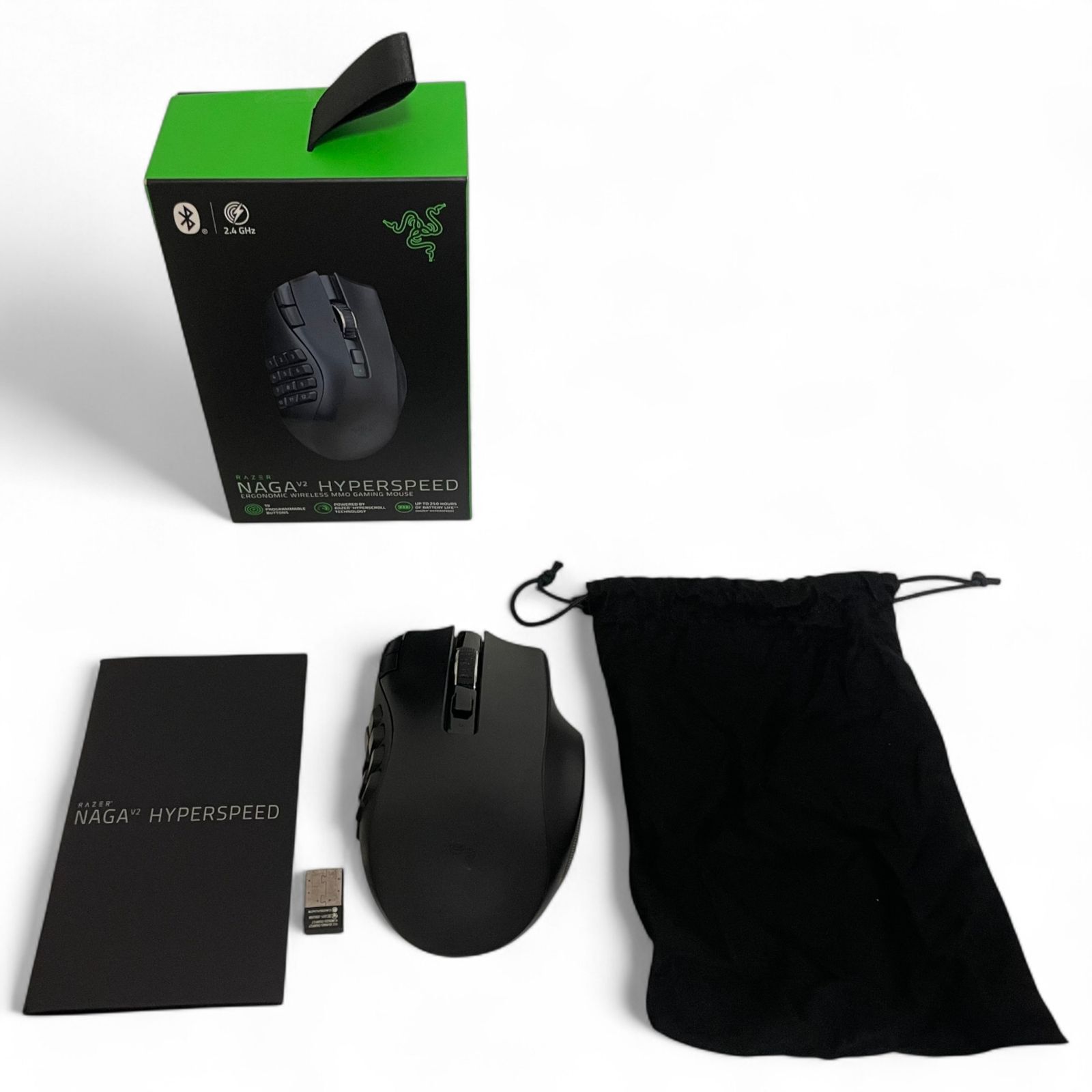 レイザー Razer ゲーミングマウス Naga V2 HyperSpeed ブラック 19ボタン 720-2784