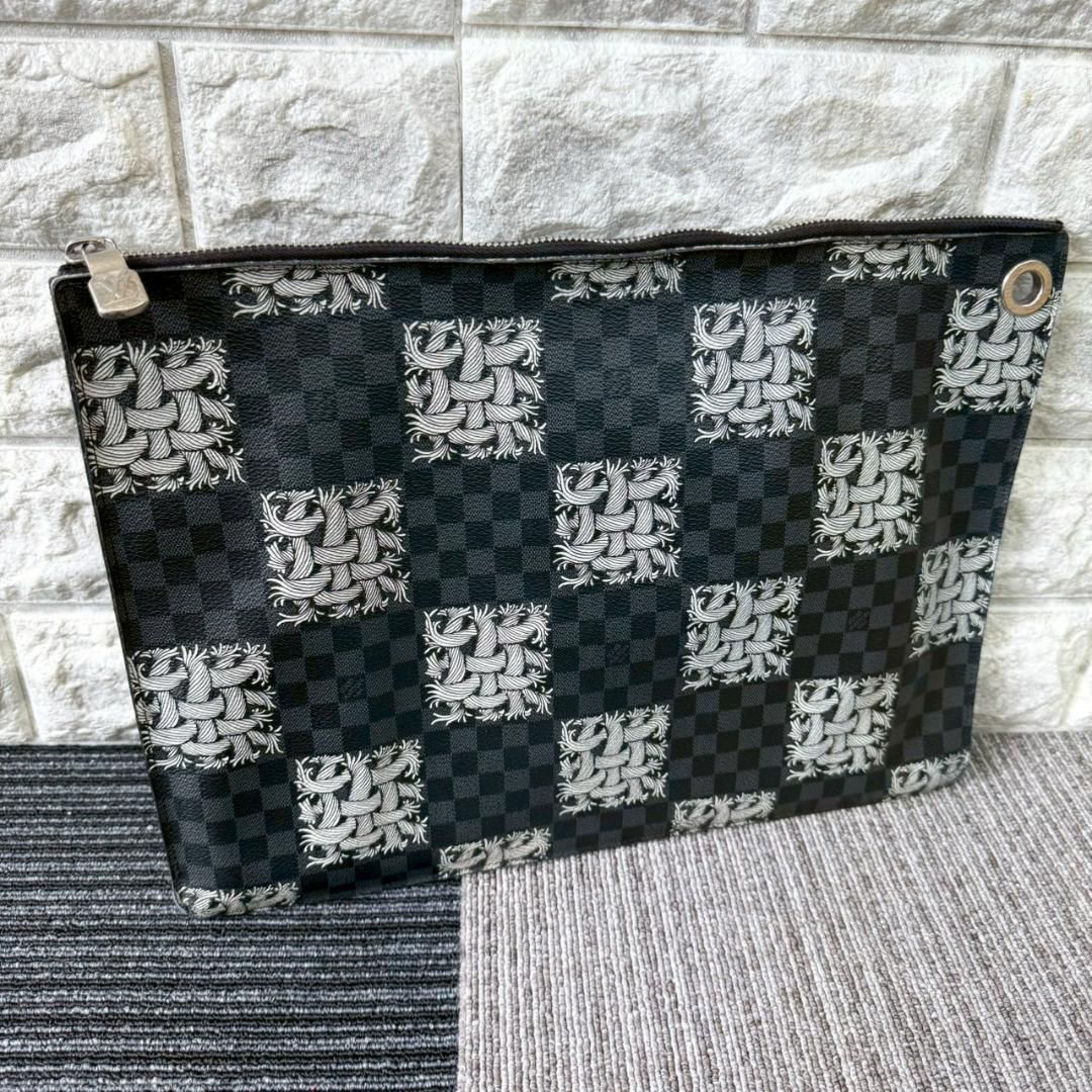 ルイ ヴィトン クリストファーネメス ダミエ グラフィット ポシェットジュール