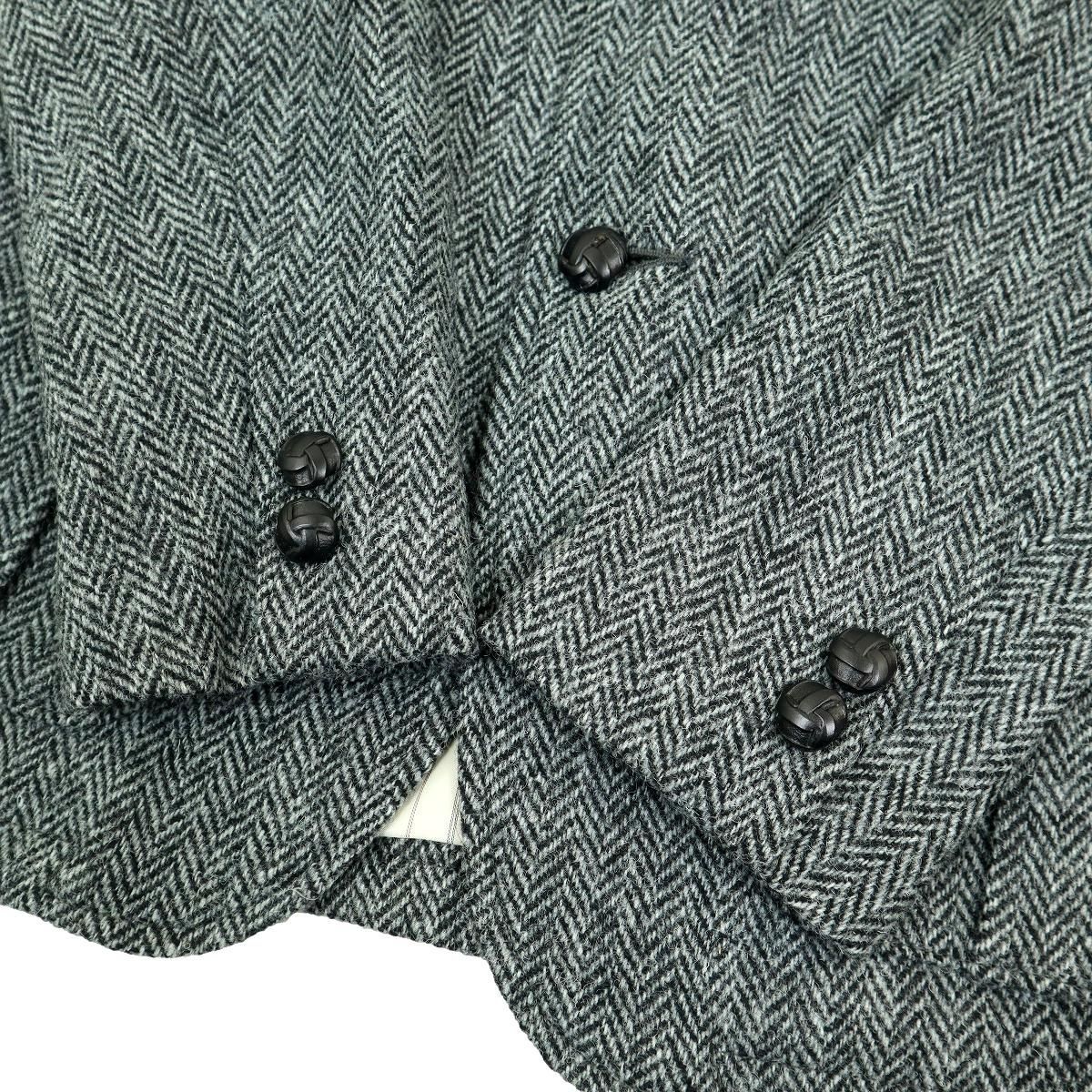 ダファー DUFFER ハリスツイード☆ヘリンボーン テーラードジャケット☆Ｍ The DUFFER of ST.GEORGE（ザダファーオブセントジョージ） テーラード