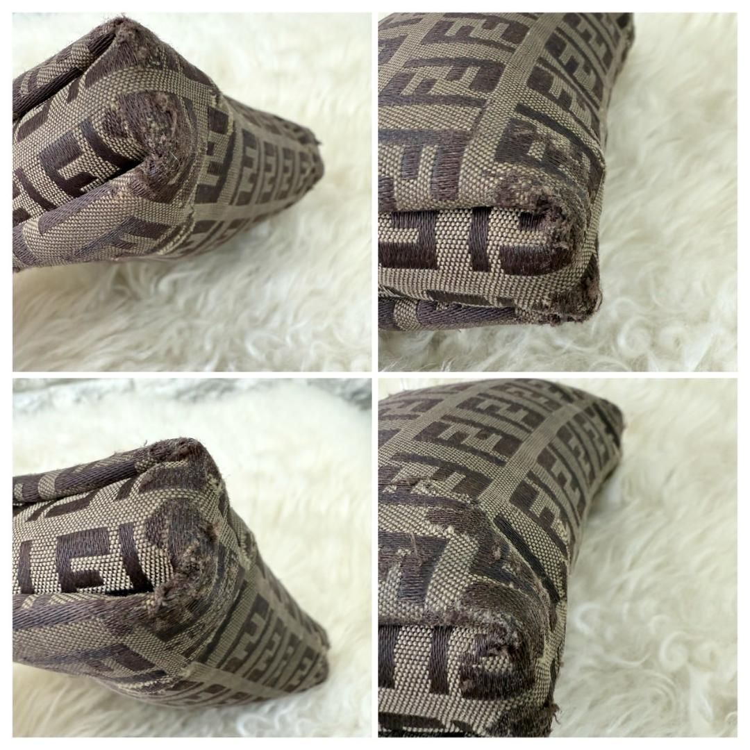 FENDI フェンディ ズッカ ポーチ 小物入れ ブラウン DECORATOM_COM_BR