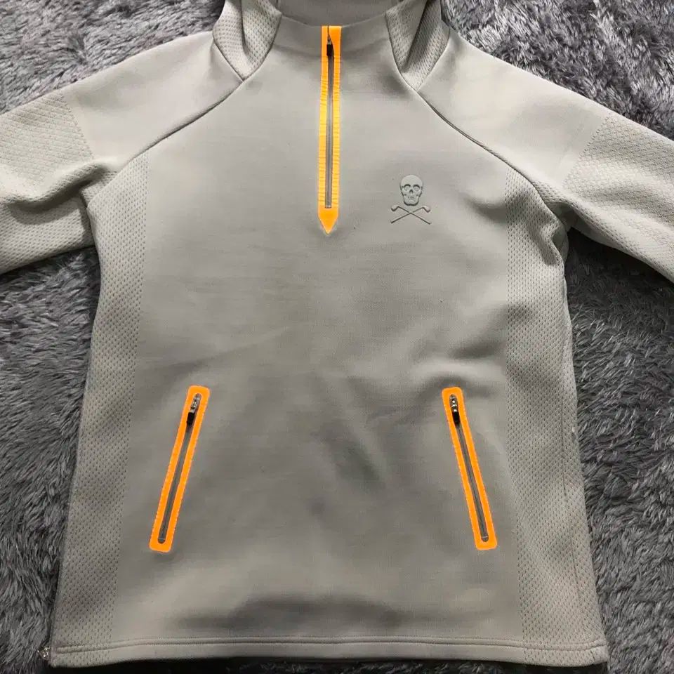 L ハングルタグ MARK - LONA マークアンドロナ フード ハーフジップ ゴルフ セーター