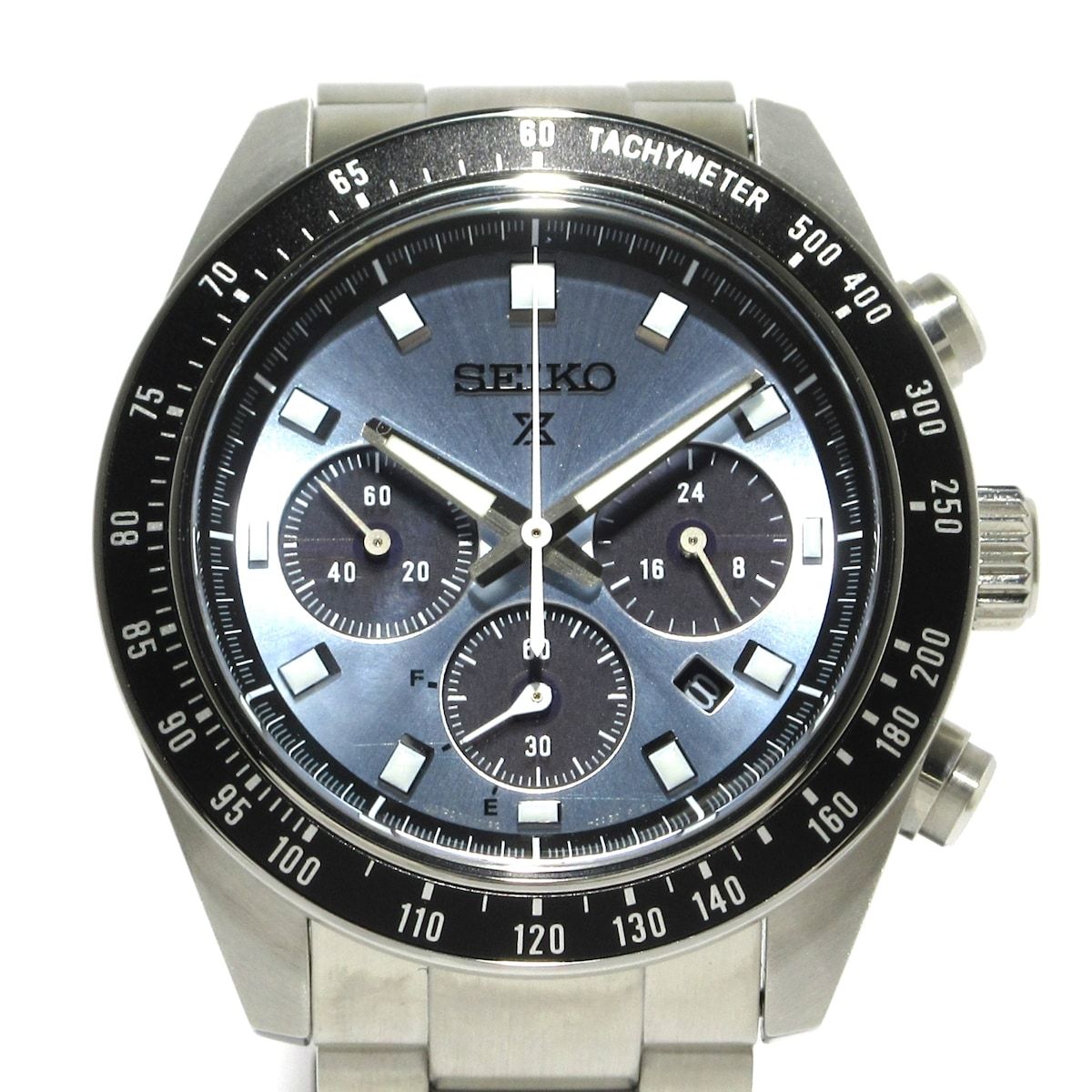 SEIKO セイコー 腕時計 PROSPEX プロスペックス V192-0AH0 SBDL109 メンズ クロノグラフ SS ライトブルー